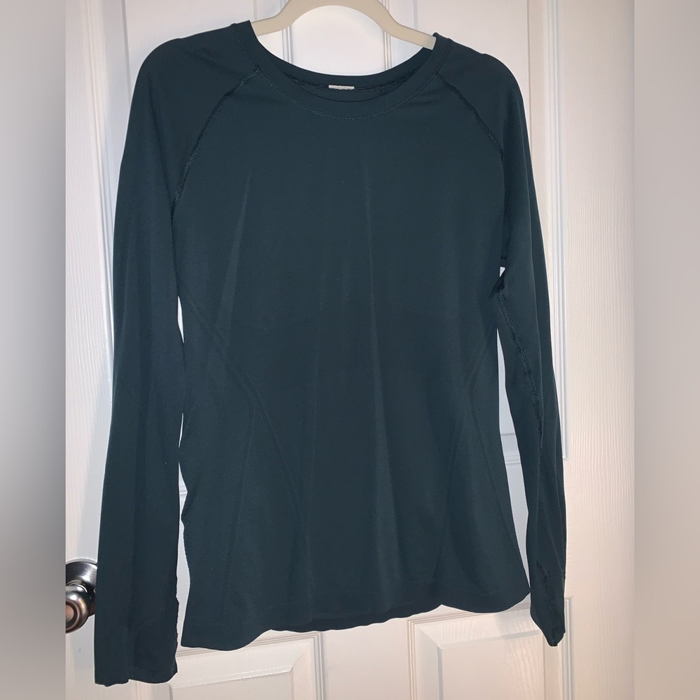 Dark Green Long Sleeve Top